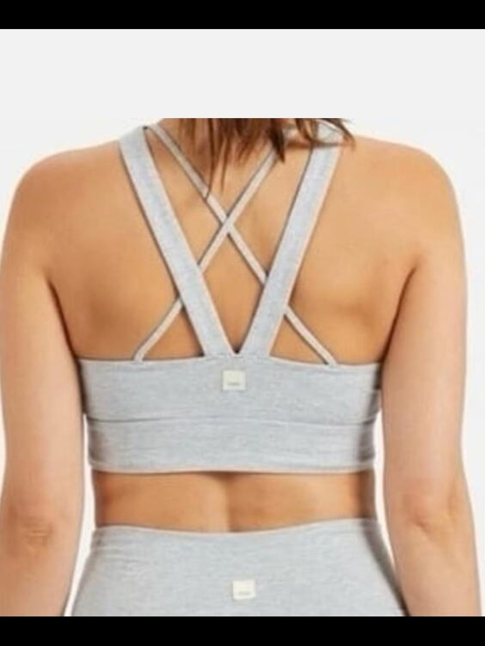 Vuori Light Grey Elevation Bra, Sz LG